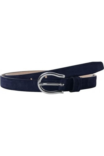 BRAX Ceinture en cuir brossé pour femme Bleu marine 105, bleu marine