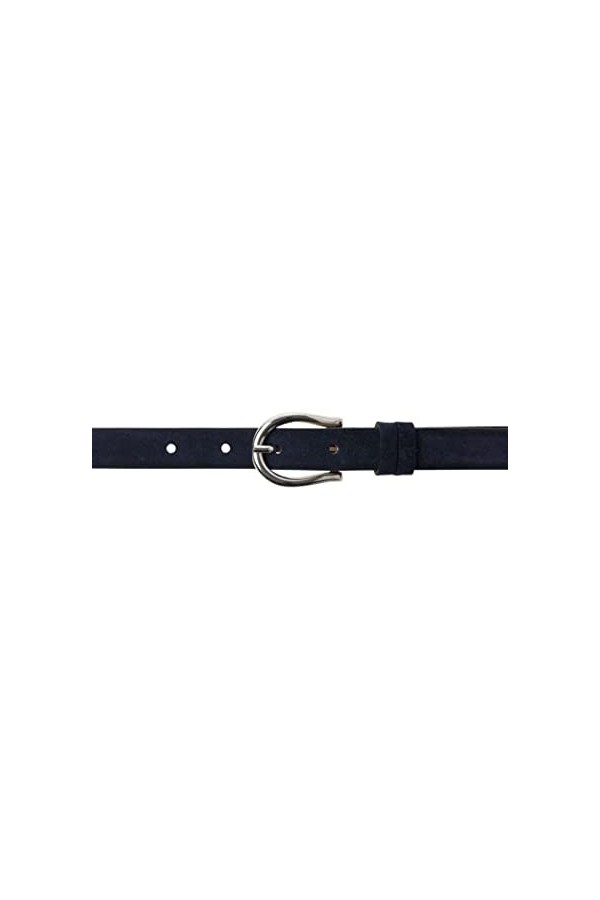 BRAX Ceinture en cuir brossé pour femme Bleu marine 105, bleu marine