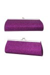 Balawin 2X Femmes Briller Bourse DEmbrayage Soiree Fete Mariage Banquet Sac A Main Sac A Bandouliere Violet 