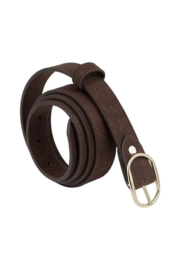 Simaru Ceinture en liège pour femmes : Élégance et durabilité avec boucle dorée, parfaite pour toutes vos tenues