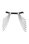 BBOHSS Harnais pour femme en cuir synthétique - Ceinture punk - Taille réglable - Gothique - Carnaval - Costume de danse, ros