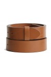 VaModa Ceinture en cuir 4cm | Jeans Belt 40mm pour homme et femme | couleur cognac, Longueur-80cm, Druckknopfsystem, sans bou