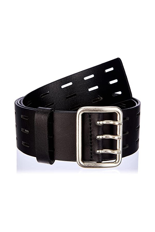 Sisley Belt 6G8ZWL002 Ceinture, Black 700, M Lot de 2 Femme