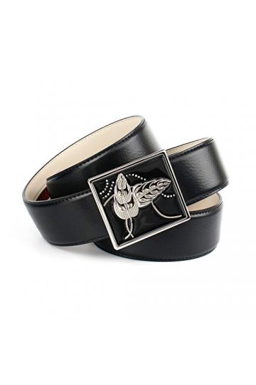 Anthoni Crown Ledergürtel Ceinture, Noir, 85 Femme