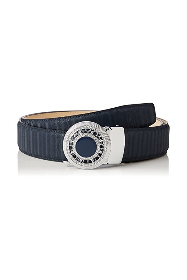Anthoni Crown A633D80 Ceinture, Bleu foncé, 110 cm Femme
