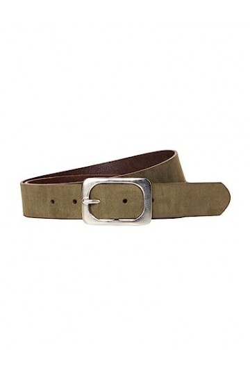 Cecil B580689 Ceinture en Cuir, Suede Kaki, 95 Femme