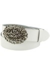 MGM Ceinture pour femme, Blanc blanc ., 90