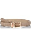Anthoni Crown Ledergürtel Ceinture, Beige, 95 Femme