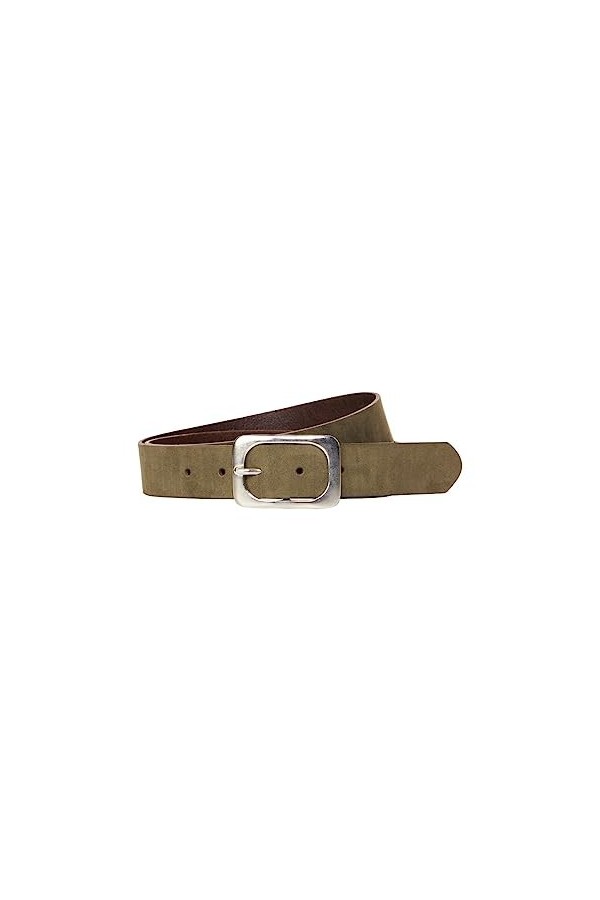 Cecil B580689 Ceinture en Cuir, Suede Kaki, 110 Femme