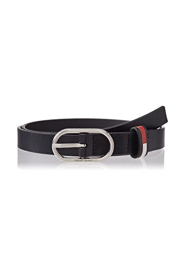 Tommy Jeans Tjw Oval 2.0 Ceinture, Noir, 95 cm Femme
