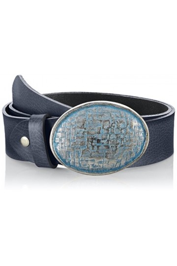 MGM Grand Oval Mesh, Ceinture Femme, Blau marine-cielo 10 , 100 Cm taille Fabricant: 100 Cm 