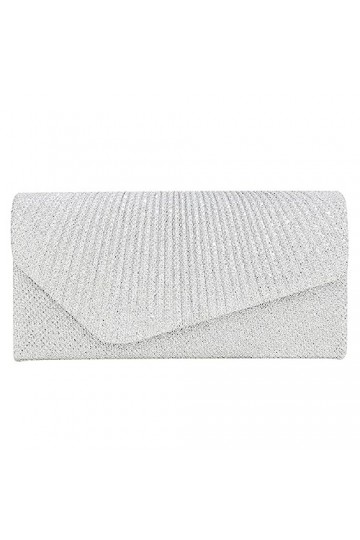 FUZYXIH Sac à bandoulière pour femme - Sac de soirée formel - Élégant mariage - Pochette de cocktail - Avec chaîne - Pochette