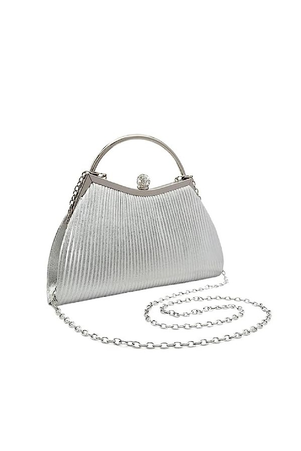 FUZYXIH Sac à bandoulière pour fille et femme - Sac de soirée formel plissé - Sac à main pour femme - Sac fourre-tout tendanc