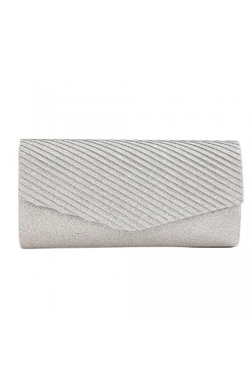 FUZYXIH Sac à main étincelant tendance élégant pour soirée, mariage, fête, sac à bandoulière pour femmes et dames, Argenté.