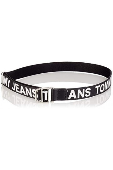 Tommy Jeans TJW Contrast Webbing Belt 2.5 Ceinture, Black, 95 cm Femme