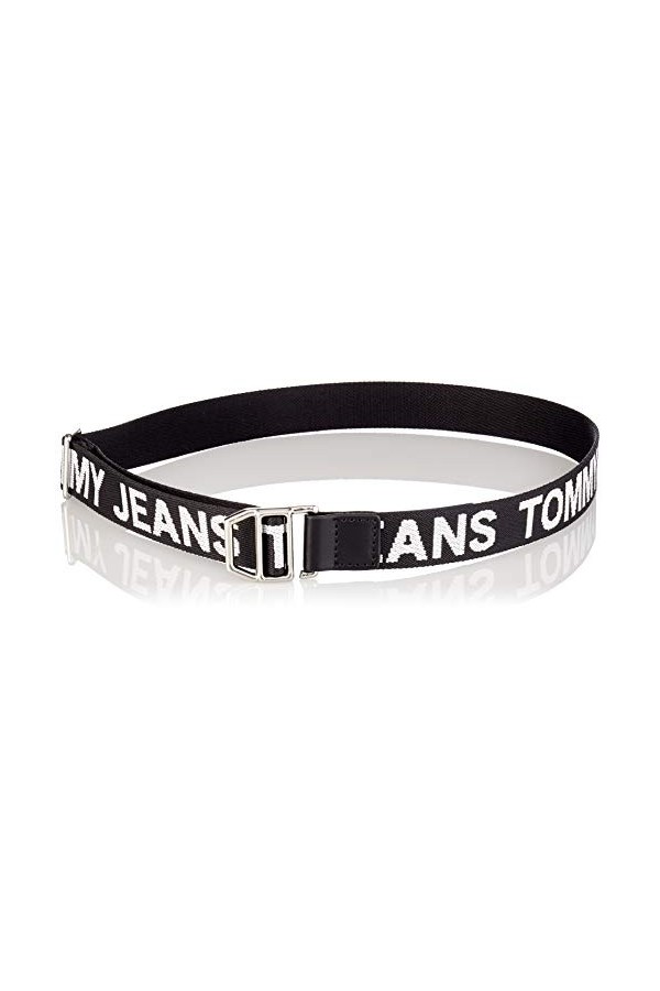 Tommy Jeans TJW Contrast Webbing Belt 2.5 Ceinture, Black, 95 cm Femme