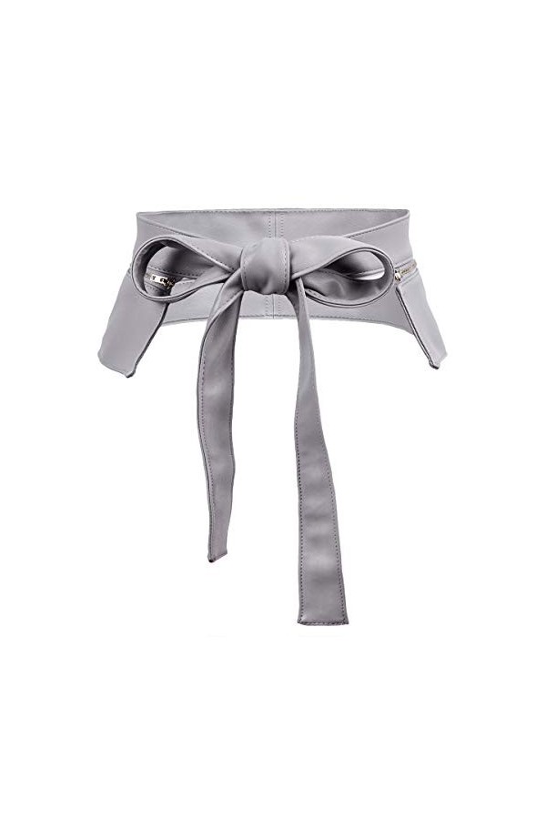 KYEYGWO Ceinture réglable en cuir PU Taille large pour robes de 78,7 cm à 99,1 cm - Rouge - Taille Unique