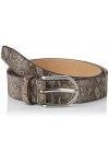 BRAX Ledergürtel mit Schlangenprint Ceinture, Gris, 6641 Taille du Fabricant : 90 Femme