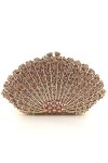GALSOR Sac de fête pour femme avec strass pour mariage, soirée, cocktail, sac à main, sac de fête, sac de banquet, rose, 21x5