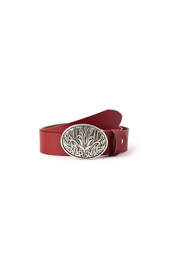 MGM - Ceinture Femme - Legno, 100164 - Rouge rot 950-3 - FR : 75 Taille fabricant : 75 cm 