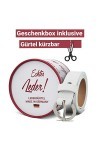 Cartvelli Ceinture en cuir pour femme - 2,5 cm - Avec boîte cadeau - Fabriquée en Allemagne - Fermoir argenté - Blanc - X-Lar