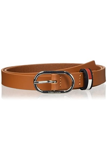 Tommy Jeans TJW Seasonal Oval 2.0 Ceinture, Natural Cognac, 75 Femme