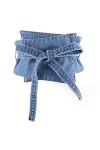GALPADA Ceinture en jean pour femme - Ceinture en jean - Ceinture large, Comme sur la photo., 98X20X1cm