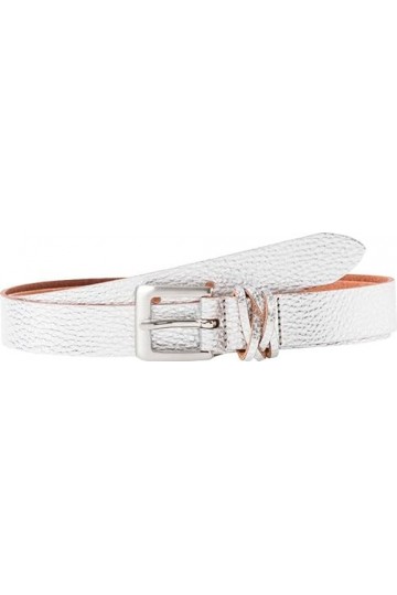 BRAX DOB Gürtel LEDERGÜRTEL Metallic Ceinture, Light Grey, 80 Femme
