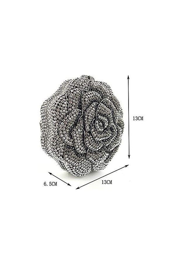 Sac de fête pour femme - Style antique - Pour soirée formelle - Sac à main pour cocktail - Sac de fête - Sac de banquet, blac