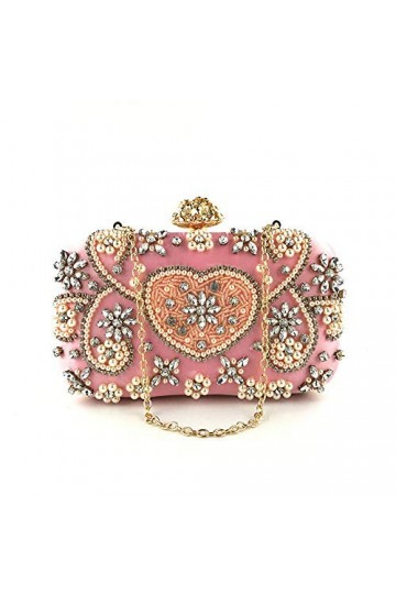 GALSOR Sac de fête pour femme avec strass pour mariage, soirée, cocktail, sac à main, sac de fête, sac à main, sac de banquet