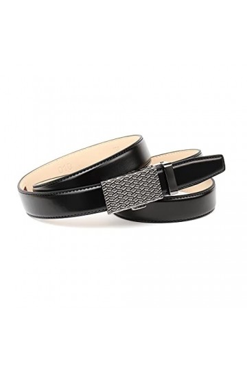 Anthoni Crown Ledergürtel Ceinture, Schwarz, 75 Femme