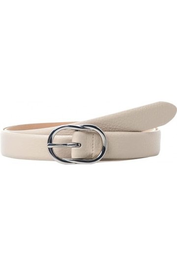 BRAX Ceinture en Cuir pour Femme, Coquille dœuf, 80 cm
