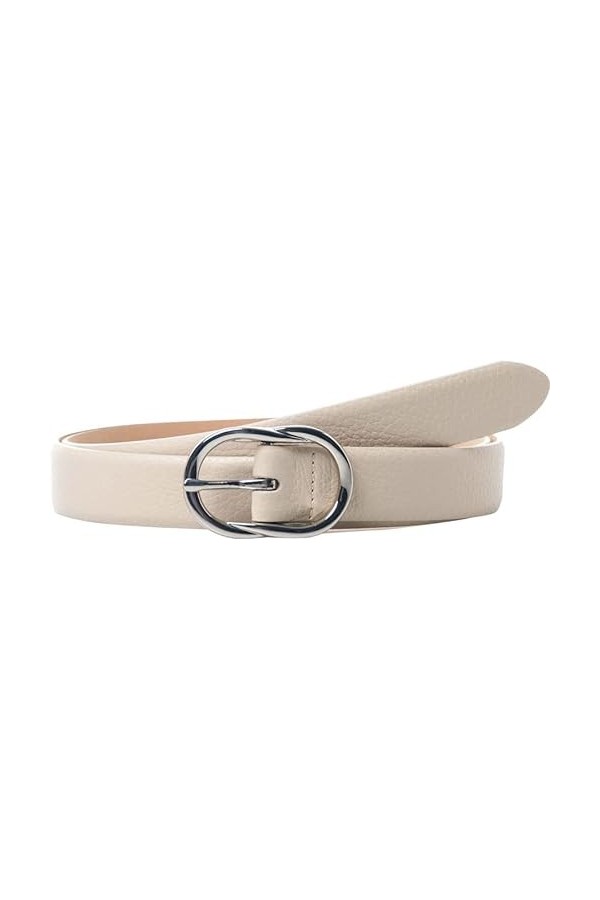 BRAX Ceinture en Cuir pour Femme, Coquille dœuf, 80 cm