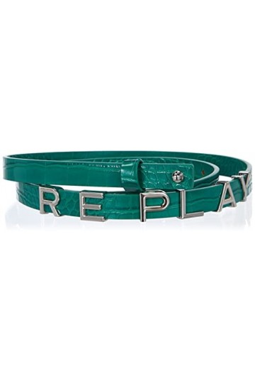 REPLAY Aw2549 Ceinture, Vert Gazon 403, 85 cm Femme