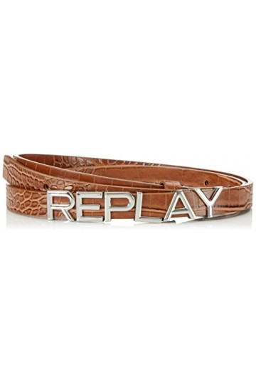 REPLAY Aw2549 Ceinture, 060 Brick Brown, 85 cm Femme