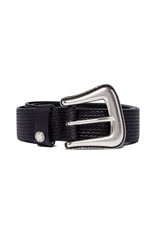 REPLAY AW2572 Ceinture, 098 Black, 100 Femme