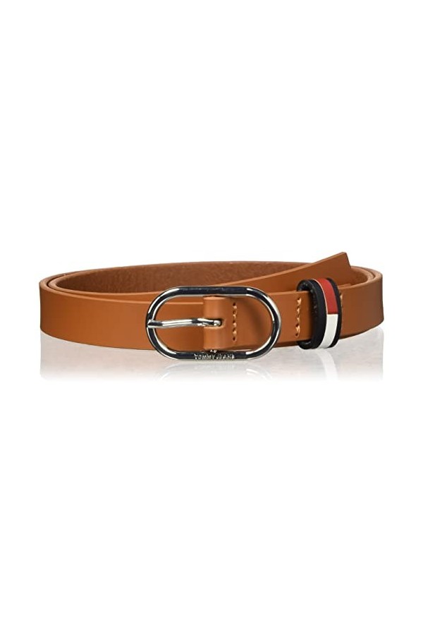 Tommy Jeans TJW Seasonal Oval 2.0 Ceinture, Natural Cognac, 75 Femme