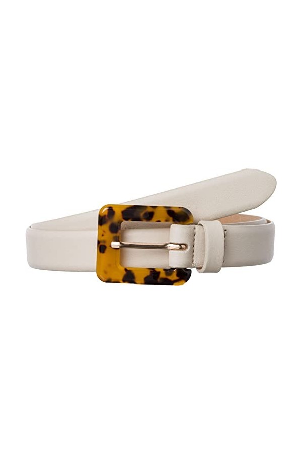 BRAX Elegant-sportiver Ledergürtel mit Pfiff Ceinture, Oat, 80 cm Femme