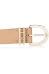 Calvin Klein Must CK Loop Belt 30MM Ceintures, Safari Canvas, 80 Femme