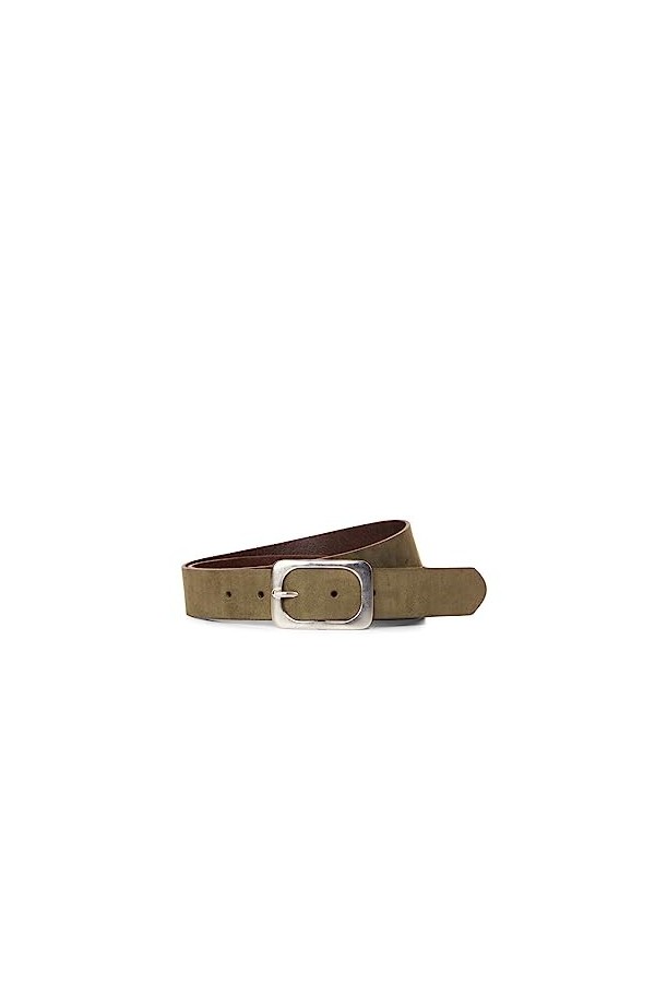 Cecil B580689 Ceinture en Cuir, Suede Kaki, 90 Femme