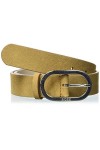 BOSS Gilian Belt 3cm-V Ceinture, Dark Yellow706, 90 Femme