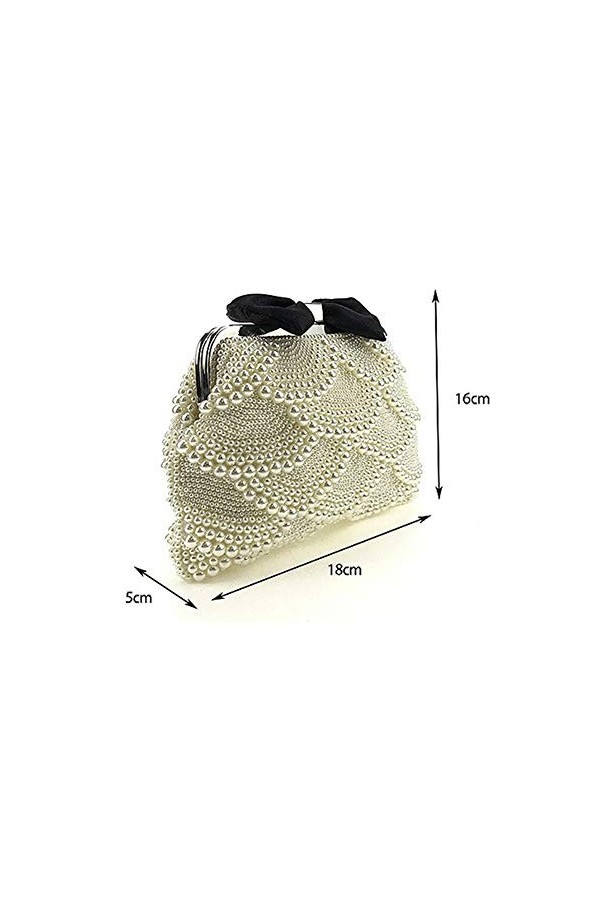 GALSOR Pochette de soirée élégante pour femme, sac à main de cocktail, sac de fête, sac à main de mariage, sac de banquet, bl