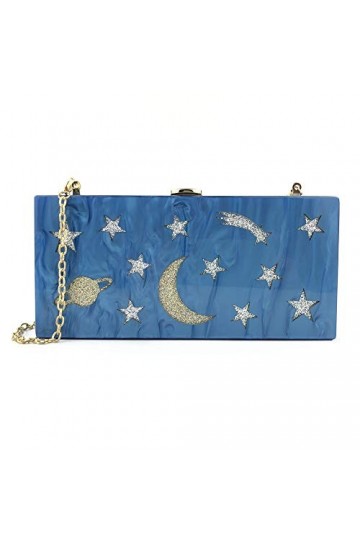 GALSOR Sac de fête en acrylique pour femme - Pochette de soirée - Pochette de mariage - Sac à main pour demoiselle dhonneur 