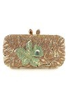 GALSOR Sac de fête pour femme - Pochette de soirée en strass - Motif floral - Pour mariage, cocktail formel - Avec chaîne, do