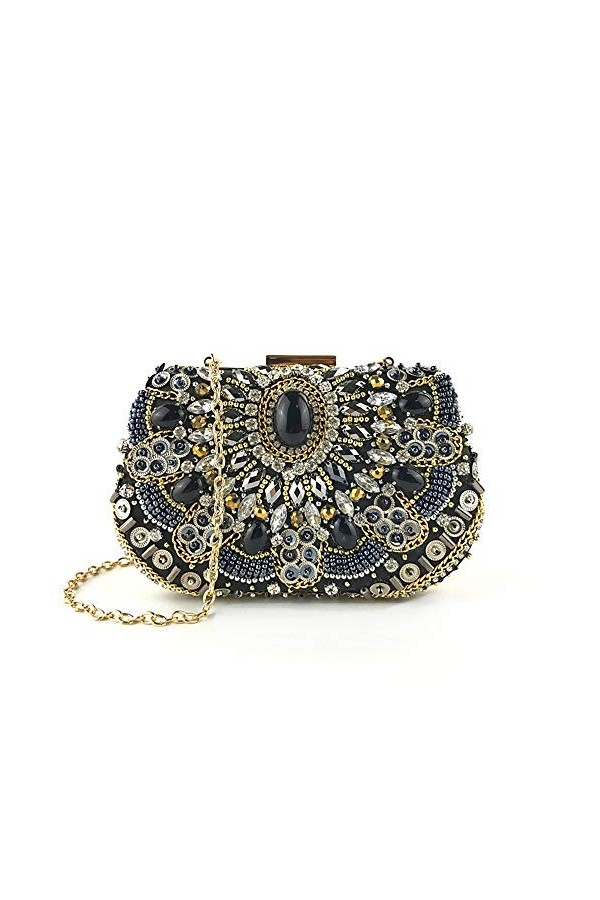 Sac de fête pour femme avec strass, sac de soirée, mariage, cocktail, sac à main, sac à main, sac de fête, sac à main, sac à 