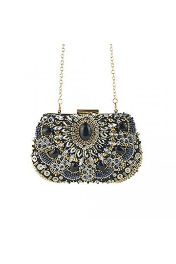 Sac de fête pour femme avec strass, sac de soirée, mariage, cocktail, sac à main, sac à main, sac de fête, sac à main, sac à 