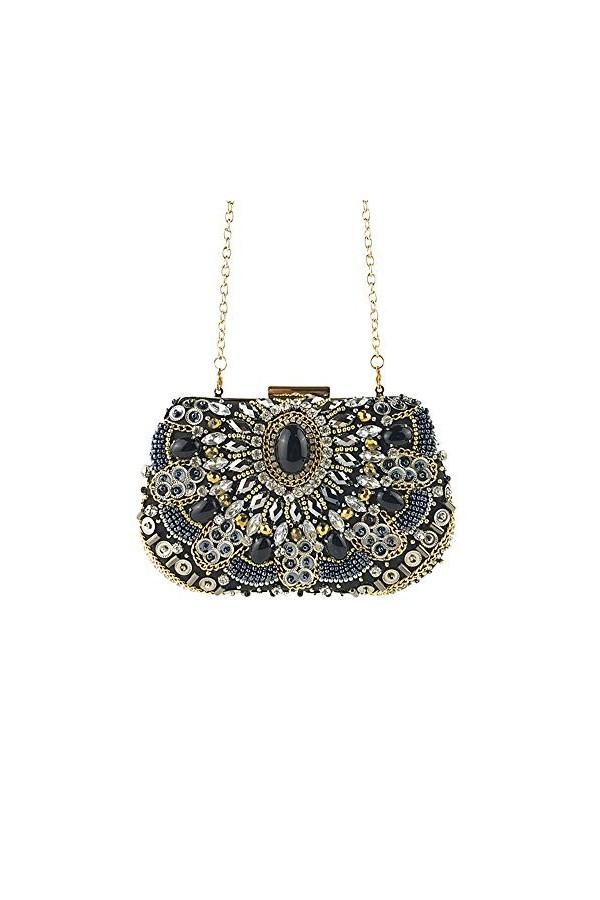 Sac de fête pour femme avec strass, sac de soirée, mariage, cocktail, sac à main, sac à main, sac de fête, sac à main, sac à 
