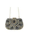 Sac de fête pour femme avec strass, sac de soirée, mariage, cocktail, sac à main, sac à main, sac de fête, sac à main, sac à 
