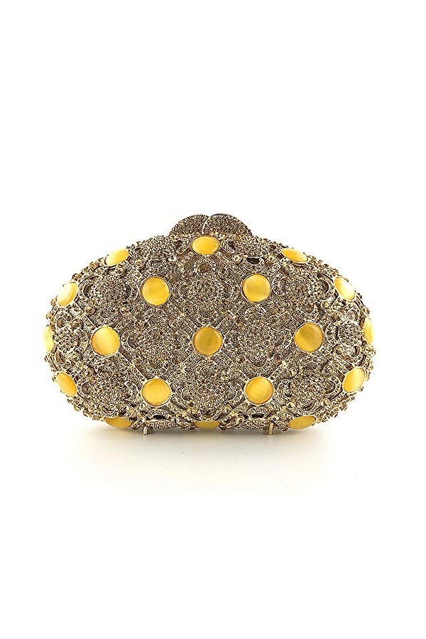 GALSOR Pochette de soirée pour femme avec strass pour mariage, cocktail, sac à main, sac de fête, sac à main, sac de banquet,