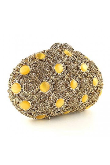 GALSOR Pochette de soirée pour femme avec strass pour mariage, cocktail, sac à main, sac de fête, sac à main, sac de banquet,